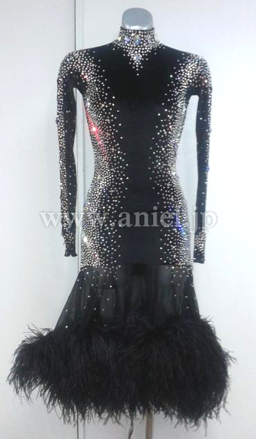 メルマガ77目玉ドレス(ラテン)・黒