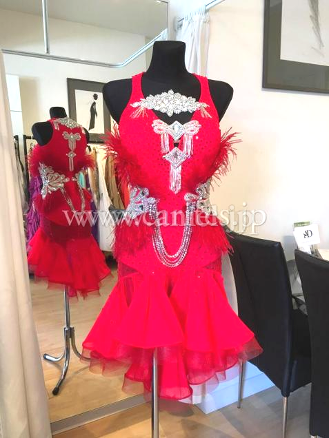 L5487・【Ajour Design】赤&シルバー