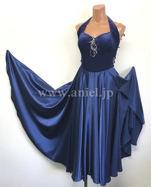 L6067・紺パソドレス