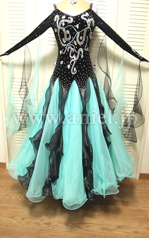 M2759・黒&ミントグリーン