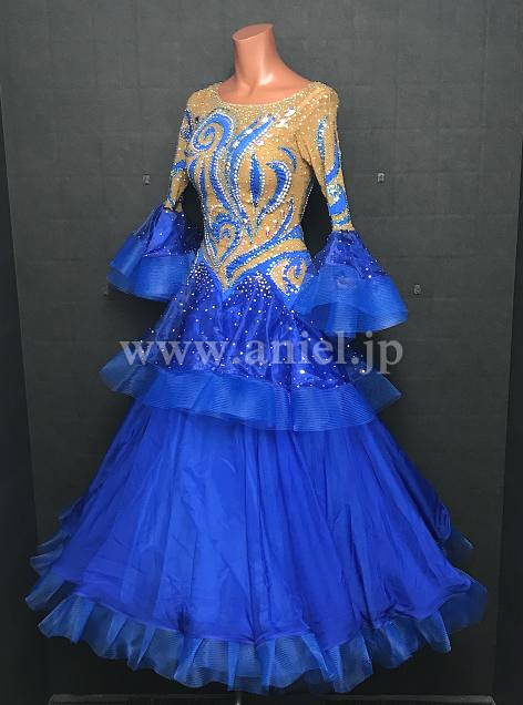 M8372・【タカダンス】青&ベージュ