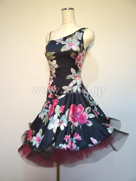 L3446・黒&花柄※試着不可