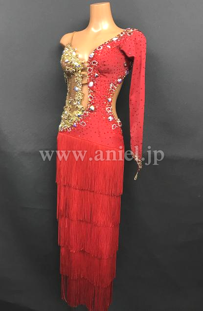 L6465・赤&ゴールド