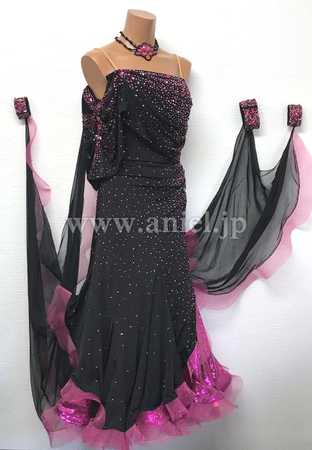 M7765・【チャコット】黒&ピンク※試着不可