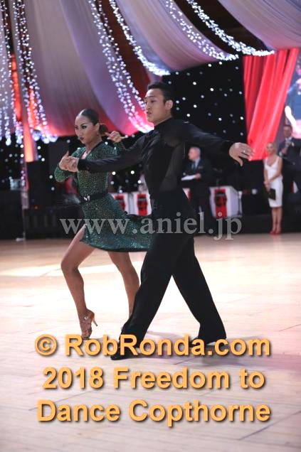 L3863・【M-design】黒&グリーンキモノ