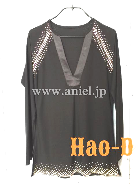 L3859・男性用黒ラテンシャツ※試着不可