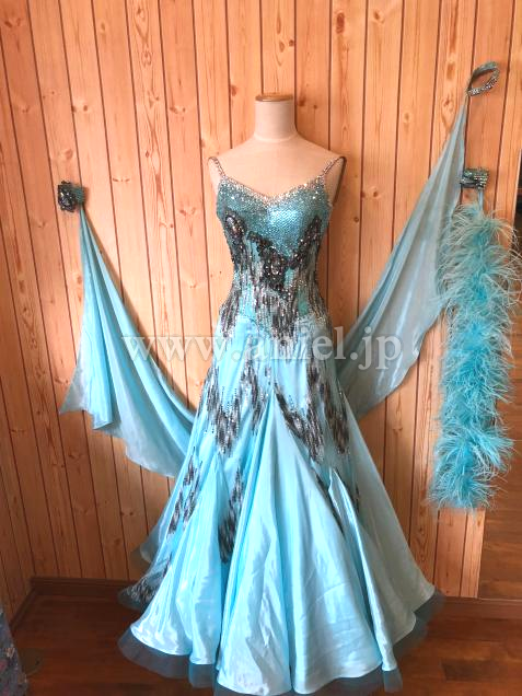 M4817・【Edda Hsu】水色&グレー