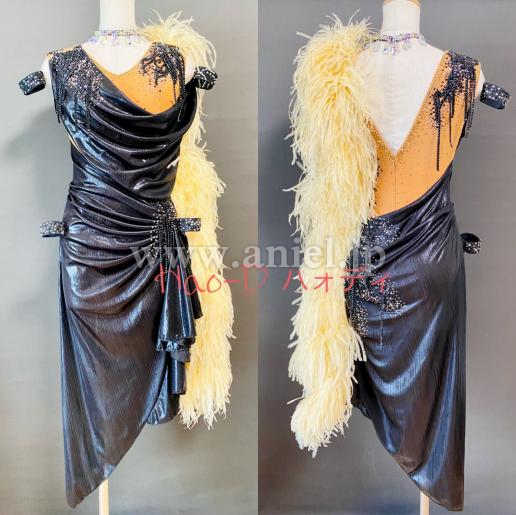 L6869・黒&クリームファー