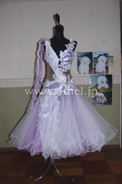 M4567・【FB international】白&パープル