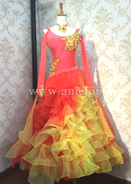 M2777・オレンジ&黄 ※試着不可