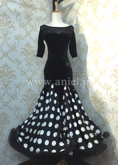 M2784・黒&ドット※試着不可