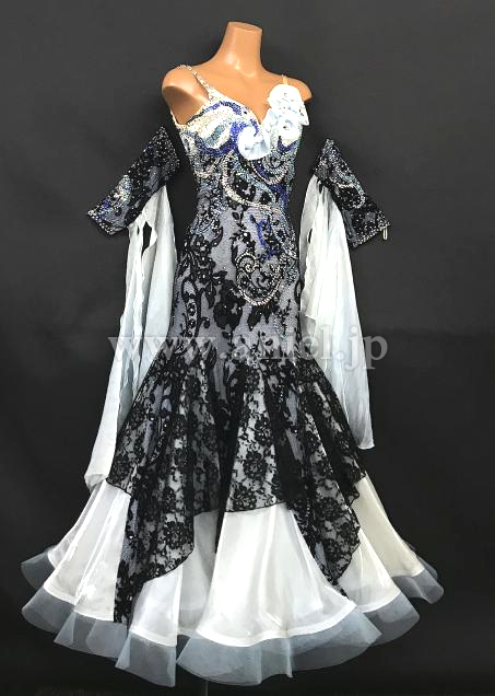 M7480・【RS】水色&黒レース