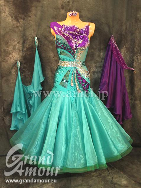 M4830・【Grand Amour】グリーン&紫