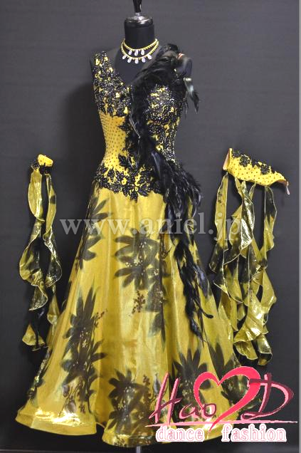 M3378・ゴールド&黒羽