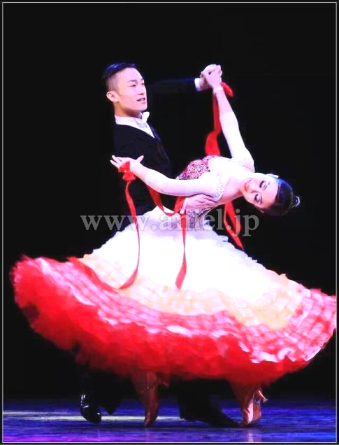 M3381・白&オレンジ赤・