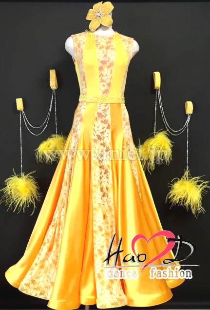 M6373・黄&サーモンピンク