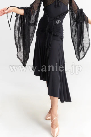 【即納】【DANCE QUEEN】ラッフルデザインボールルームスカート