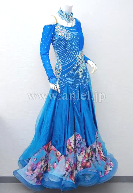 M5620・青&花柄※試着不可