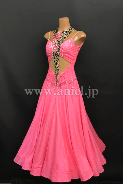 M7036・【チャコット】ピンク&ヒョウ柄