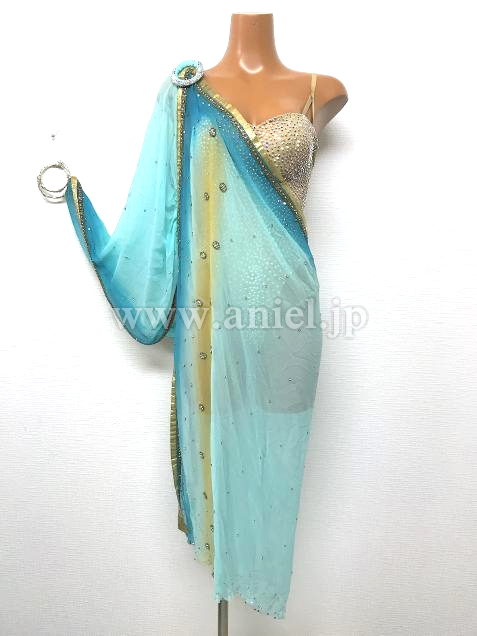 L5154・水色ルンバドレス※試着不可