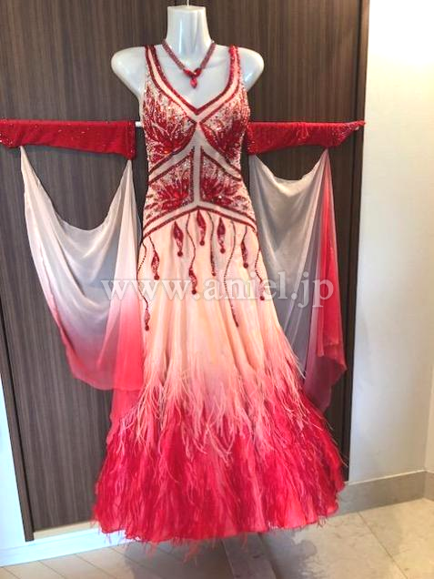 M4669・【Chrisanne 】赤&ベージュ