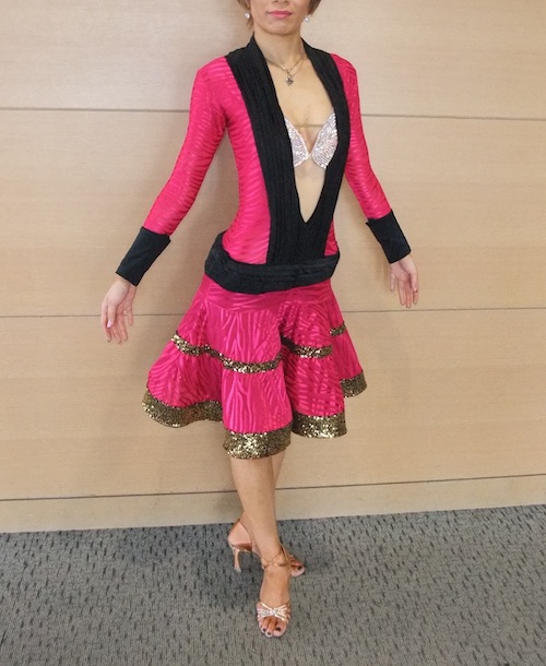 L220・ピンク×ブラック　ゼブラ柄