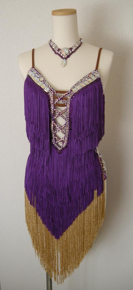 L367・パープルxゴールドフリンジ・10万円