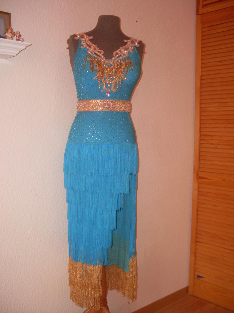 L417・水色＆金・10万円※・試着不可