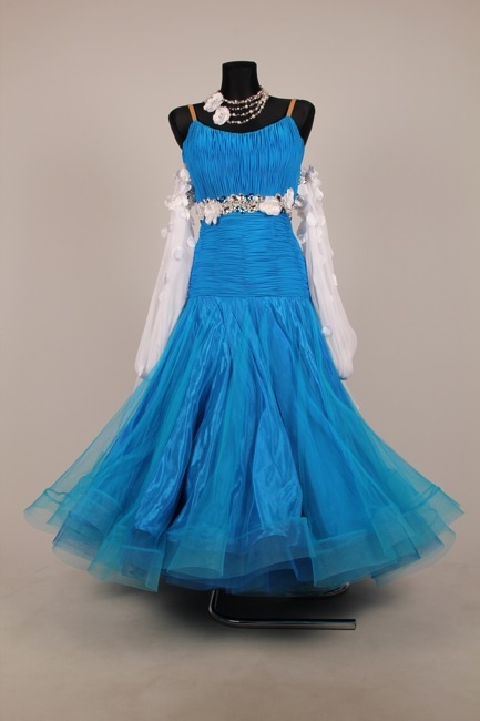 メルマガ33号目玉ドレス(モダン)・青・※試着不可