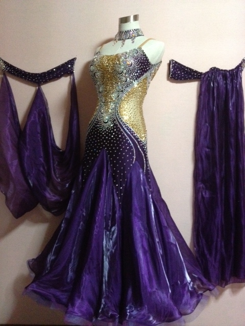 M1210・紫＆ベージュ