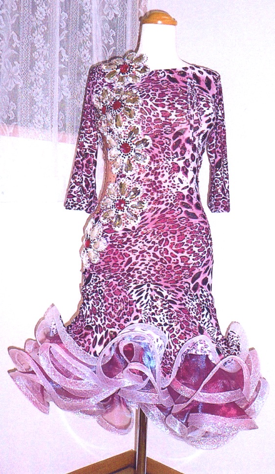 L1051・ピンク豹柄