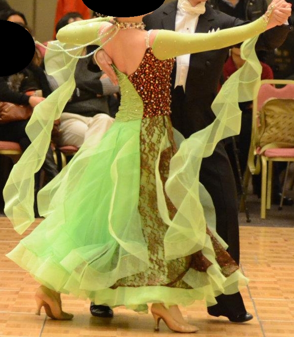 M1492・黄緑&茶 ※試着不可