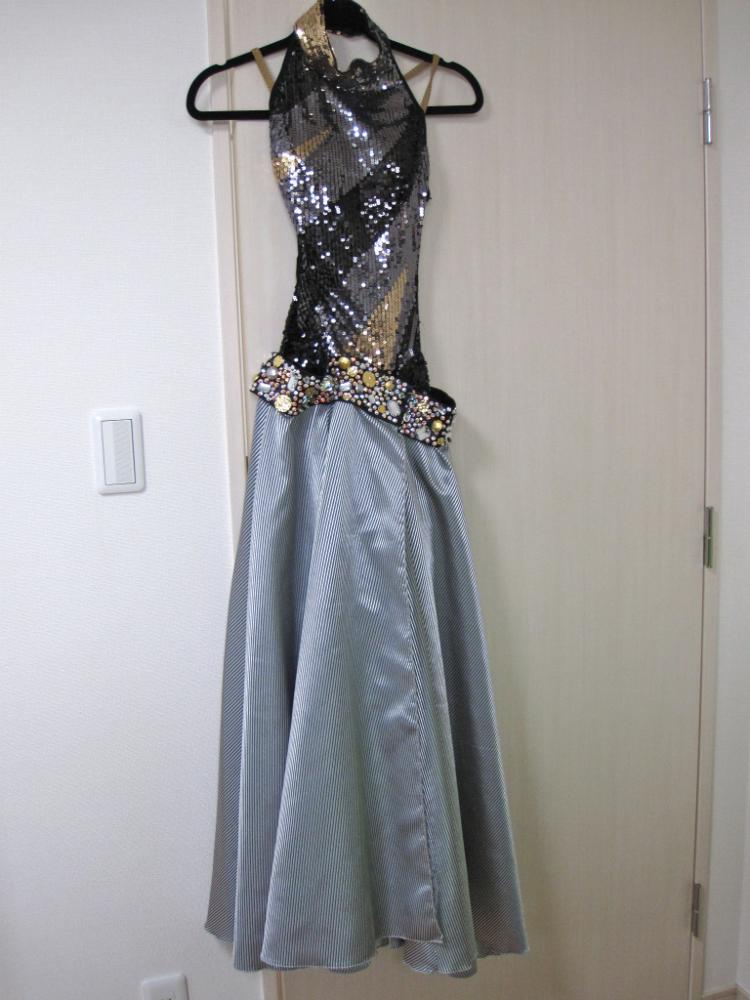 L1220・黒シルバーパソドレス