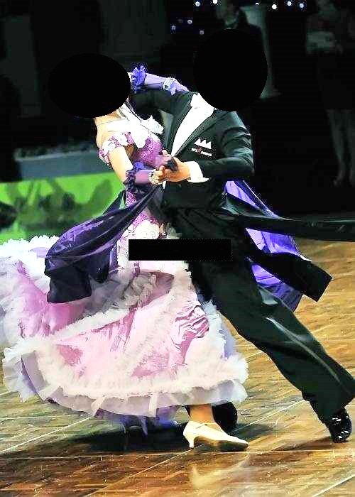 M1854・紫＆白・※試着不可