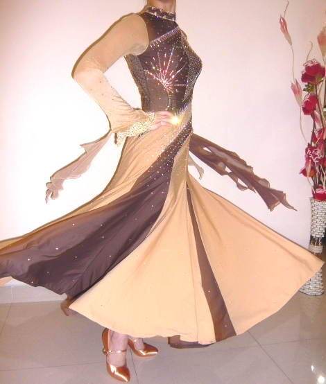 M1856・茶＆ベージュ※試着不可