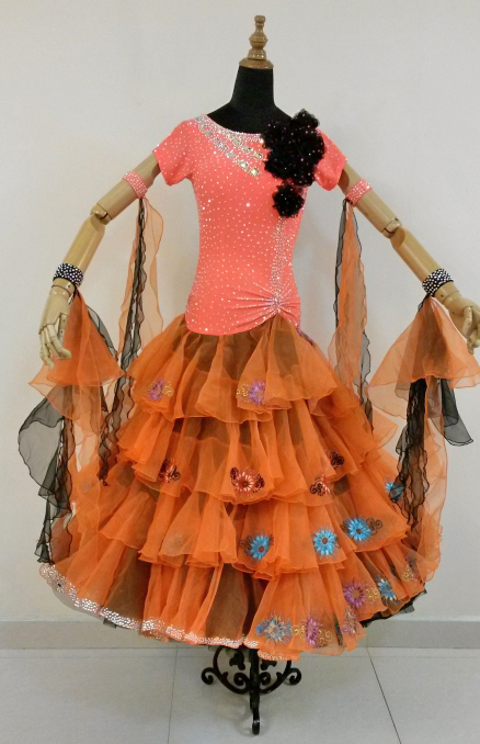 M1986・オレンジ&黒※試着不可