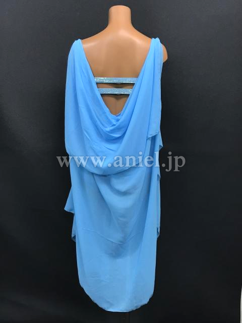 社交ダンスドレス・衣装のドレスネットアニエル / L6505・水色ルンバドレス