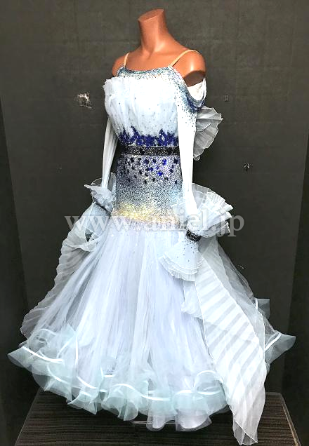 【訳あり】社交ダンス　スタンダードドレス　EMクチュール　Ｓサイズ 社交ダンスドレス スタンダード衣装 1005002331685753 | 社交