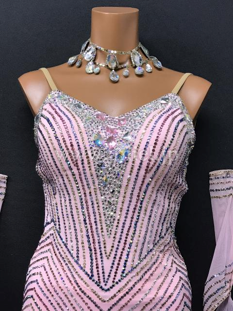 社交ダンスドレス・衣装のドレスネットアニエル / M7902・【gentil