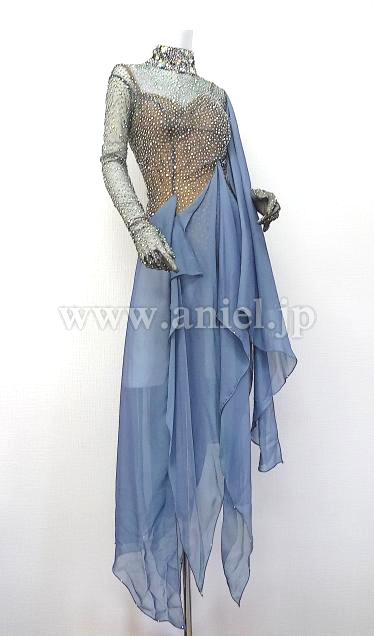 ATELIER HIROKO YAMAGUCHI社交ダンスドレス Lモダンドレス ATELIER HIROKO YAMAGUCHI社交ダンスドレス Lモダンドレス