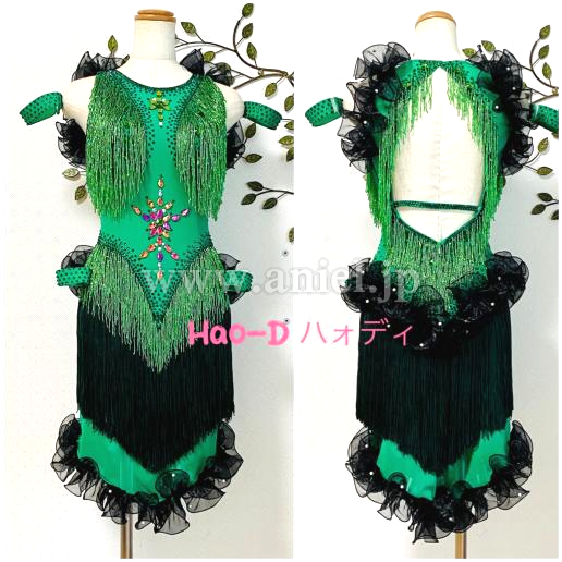L6643・【半額セール】【SALE】緑&黒※試着不可!!12月15日まで!!