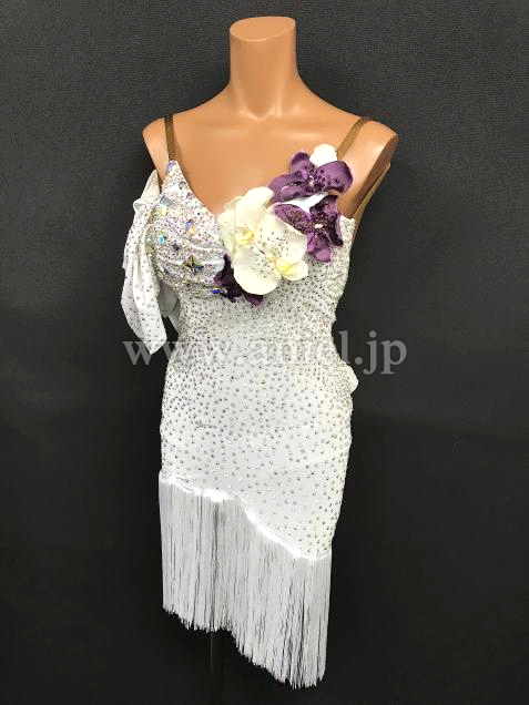 L6676・【COUTURE Yvonne Stephan】白&花