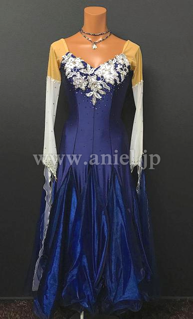 ★チャコット凛舞　新品同様❗コバルトブルーラテンドレス ✨半額以下～Mサイズ ☆チャコット凛舞 新品同様❗美しいコバルトブルー ラテンドレス ✨M