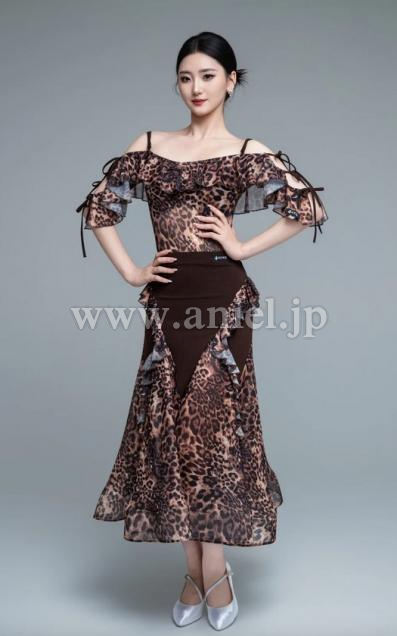 【即納】レオパード柄セットアップ