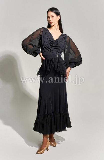 【即納】【DANCE QUEEN】メッシュクチュールクラシックドレス