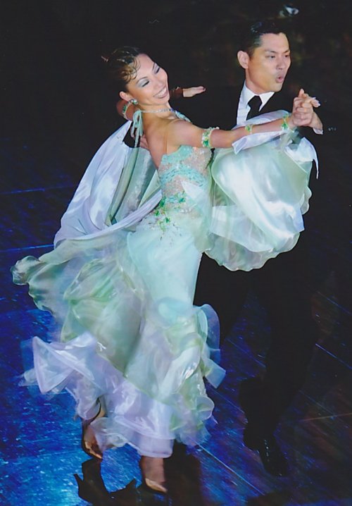 社交ダンスドレス・衣装のドレスネットアニエル / M565・ミント