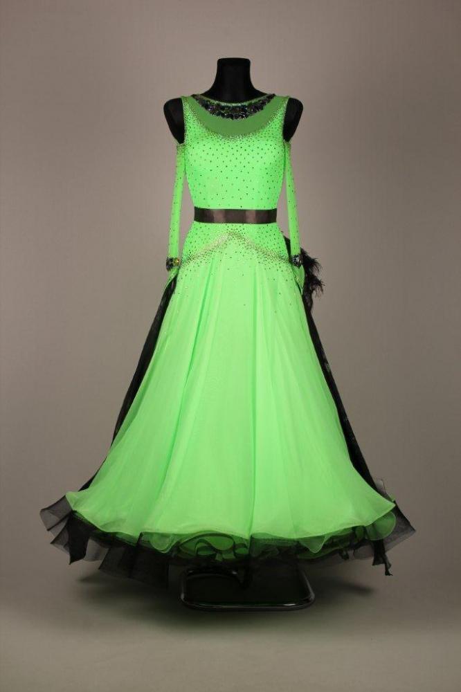 社交ダンス用ドレス 緑と黒 Amazon.co.jp: ZX レディース 社交ダンス